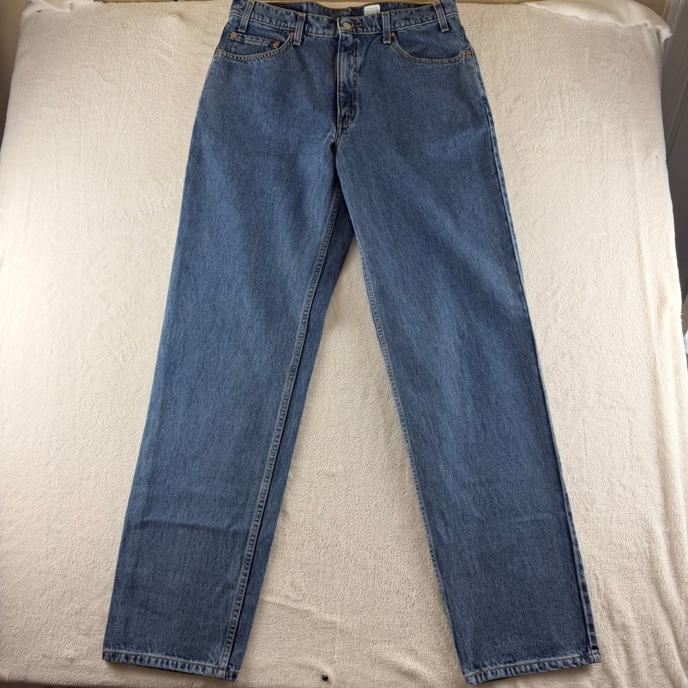 Levis Jeans Vintage 550 Relaxed Fit Jeans Blue Mens 34x34 Medium Wash Denim 90s